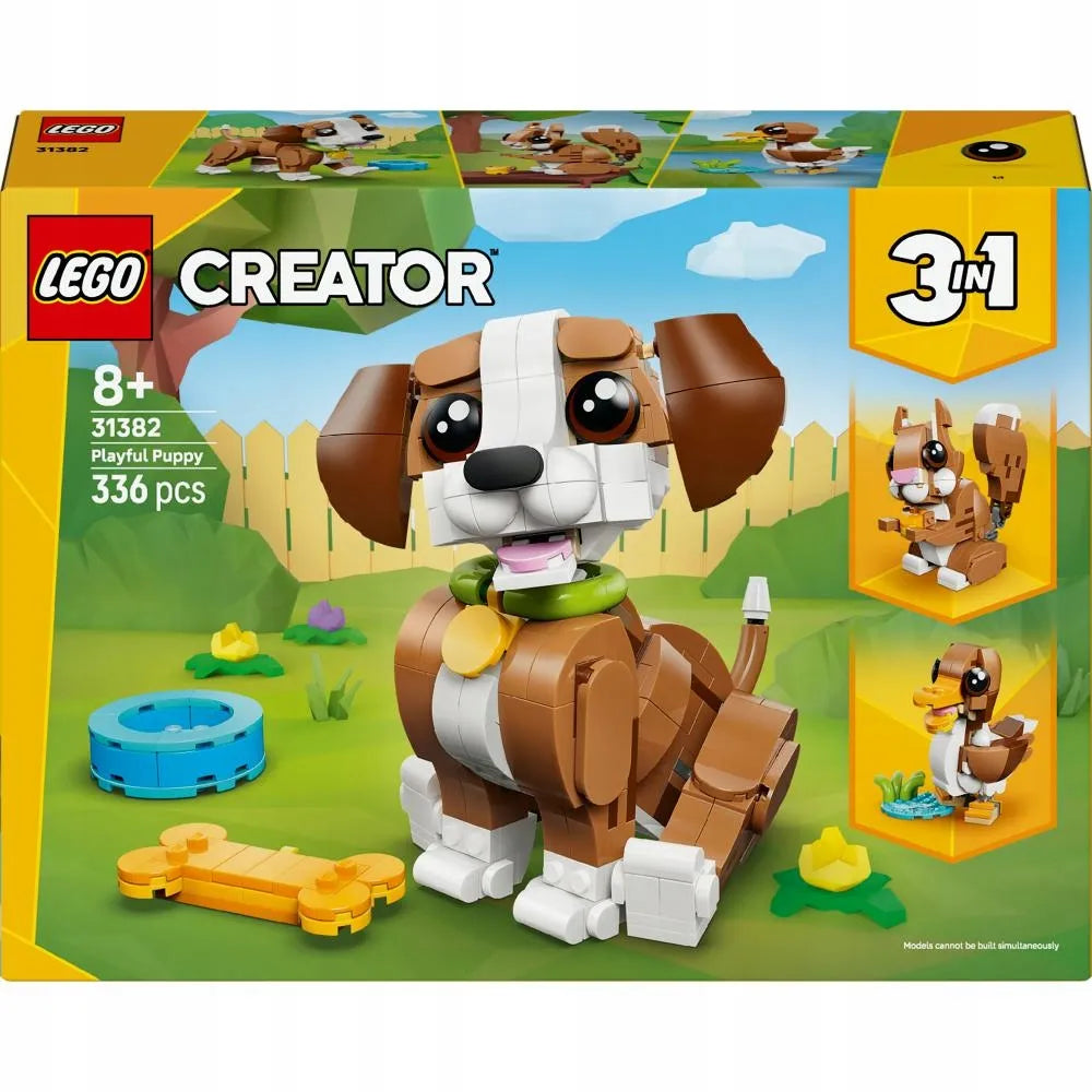 LEGO 31382 Creator 3 viename Mieli gyvūnėliai: žaismingas šuniukas