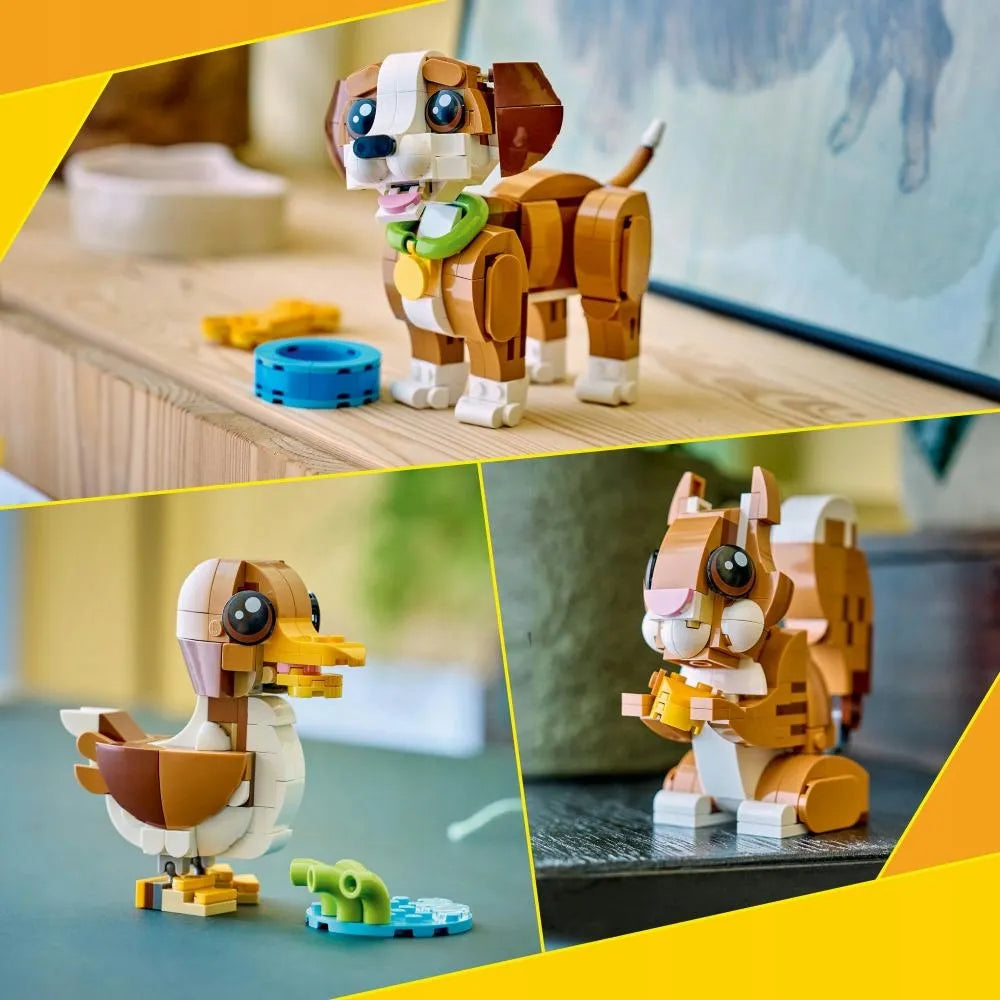 LEGO 31382 Creator 3 viename Mieli gyvūnėliai: žaismingas šuniukas
