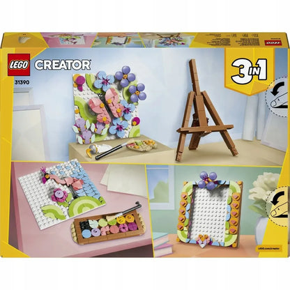 LEGO 31390 CREATOR Dekoracinis paveikslas su gėlėmis 3in1