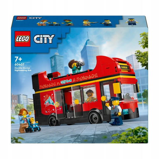 LEGO 60407 CITY Raudonasis dviaukštis autobusas