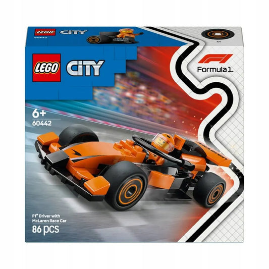 LEGO 60442 CITY F1 Vairuotojas ir McLaren bolidas