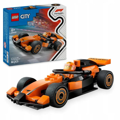 LEGO 60442 CITY F1 Vairuotojas ir McLaren bolidas