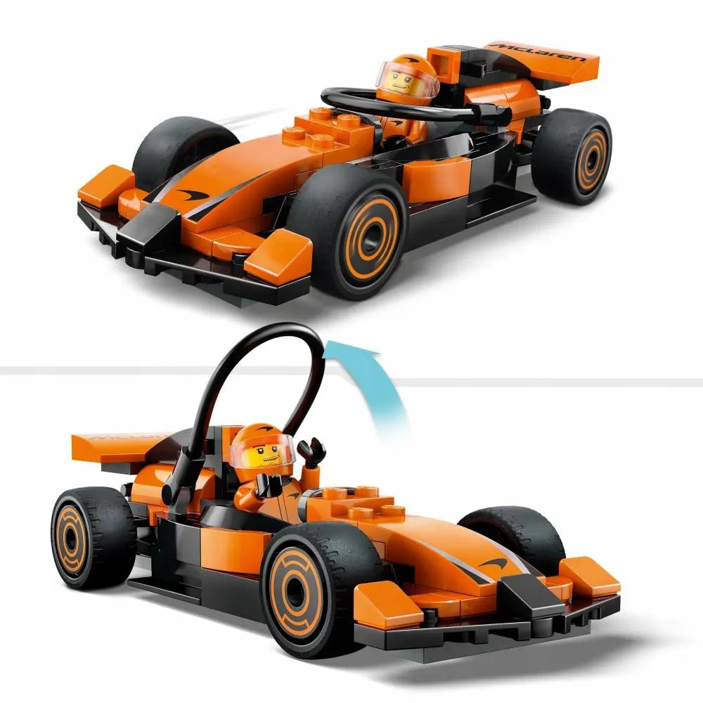 LEGO 60442 CITY F1 Vairuotojas ir McLaren bolidas