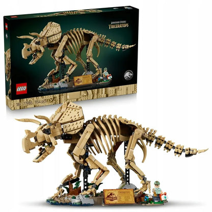 LEGO 77985 Jurassic World. Dinozaurų skeletai: triceratopsas