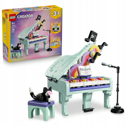 LEGO Creator 3 viename 31392 Muzikinis rinkinys: Pianinas su kate