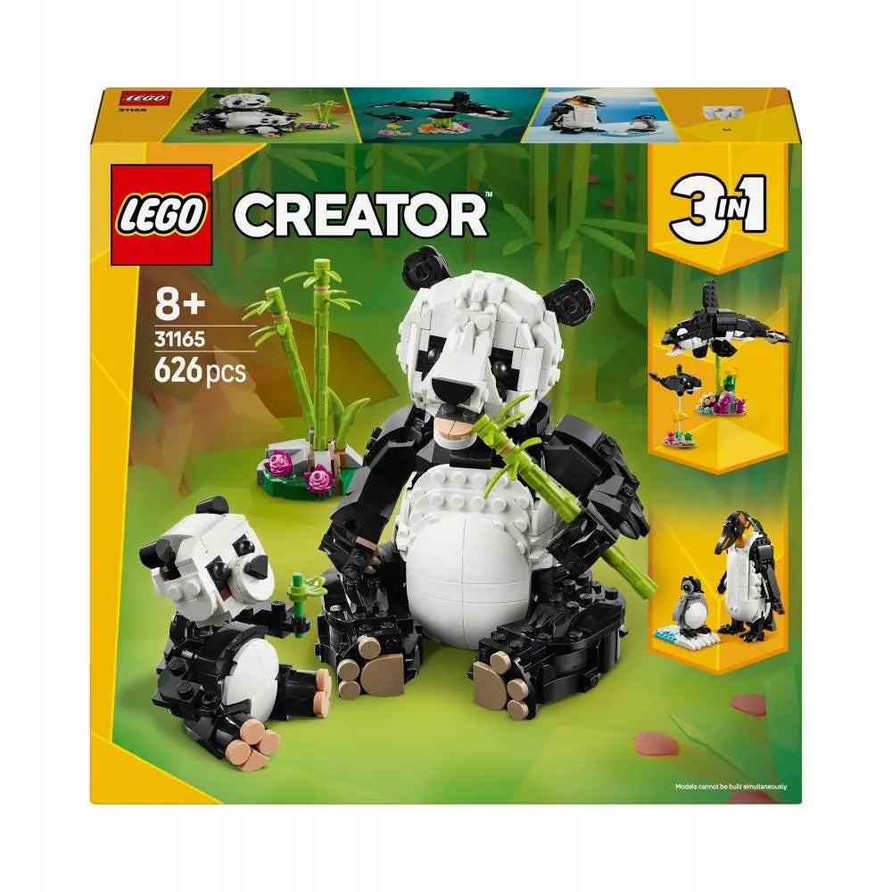 LEGO CREATOR 3 viename Laukiniai gyvūnai: pandų šeima 31165