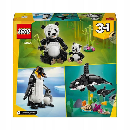 LEGO CREATOR 3 viename Laukiniai gyvūnai: pandų šeima 31165