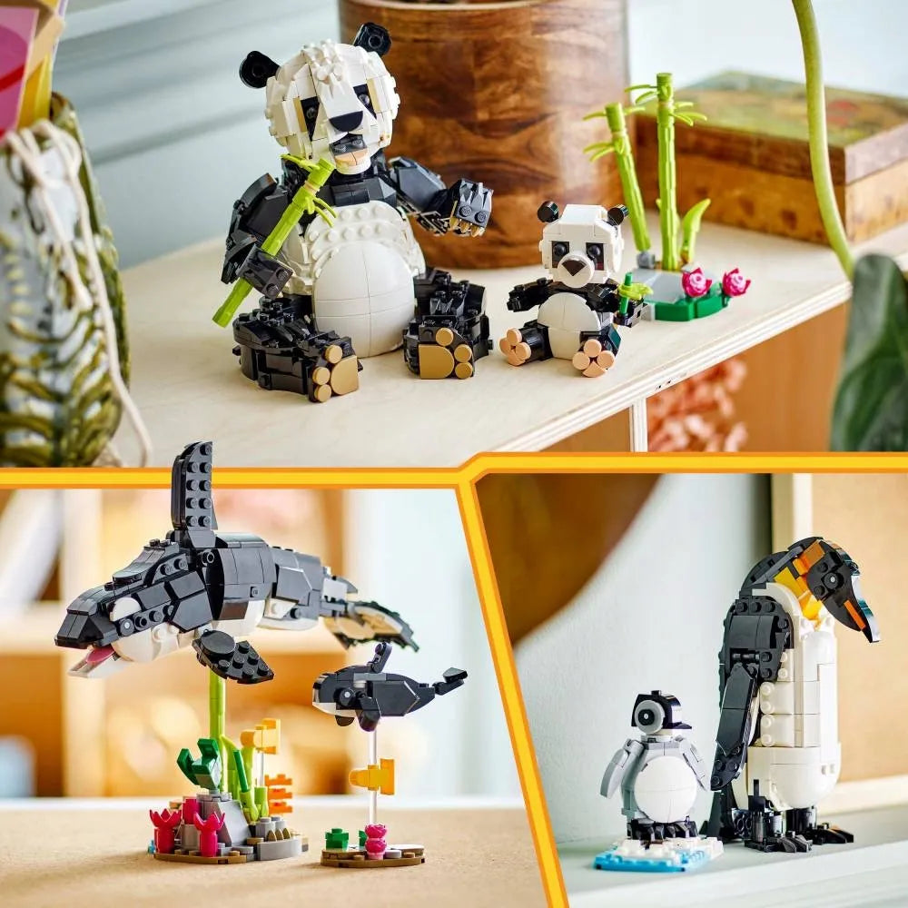LEGO CREATOR 3 viename Laukiniai gyvūnai: pandų šeima 31165