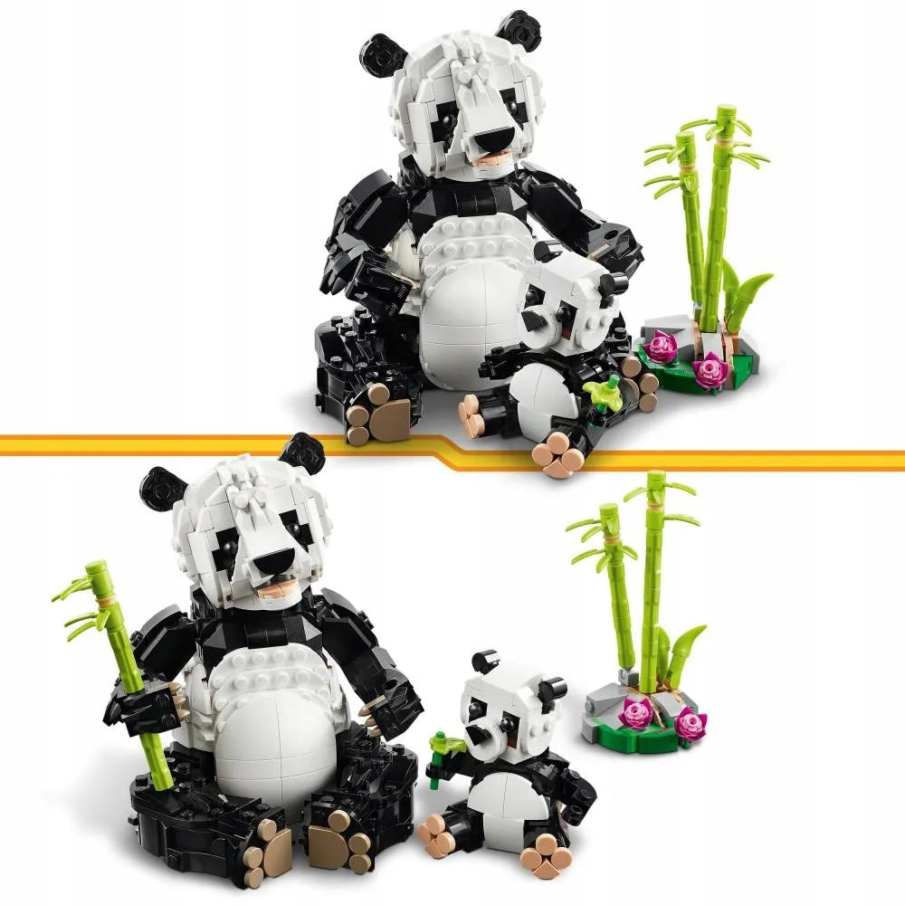 LEGO CREATOR 3 viename Laukiniai gyvūnai: pandų šeima 31165