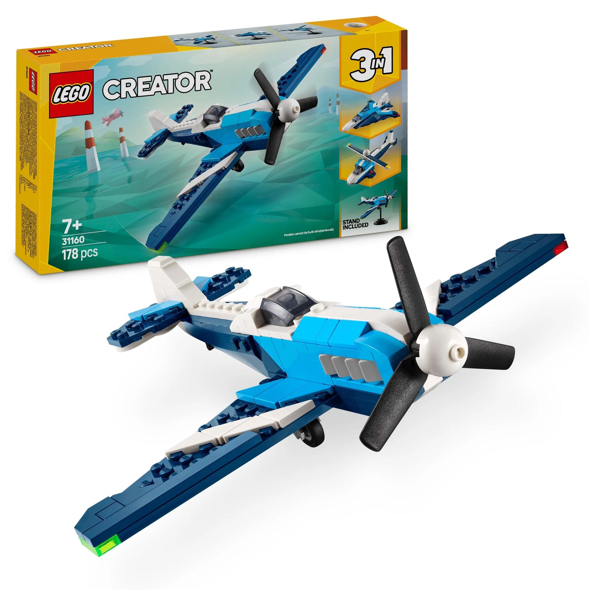 LEGO Creator 3 viename: Lenktyninis lėktuvas 31160