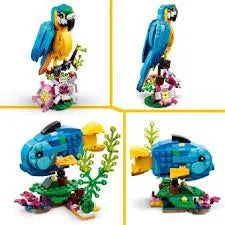 LEGO Creator Egzotiška papūga 31136 Žuvis Varlė 3viename