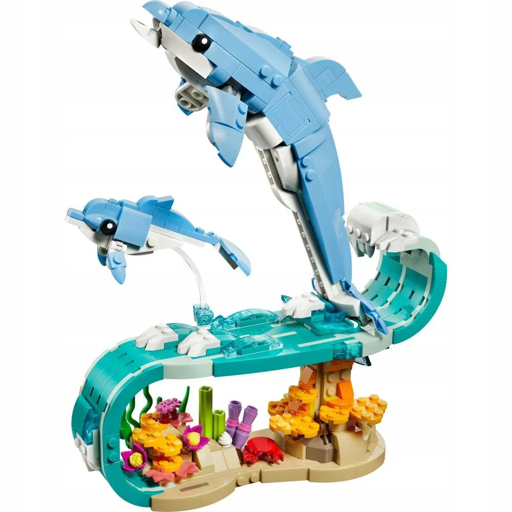 LEGO CREATOR Jūros gyvūnai: gražus delfinas 3 viename 31385
