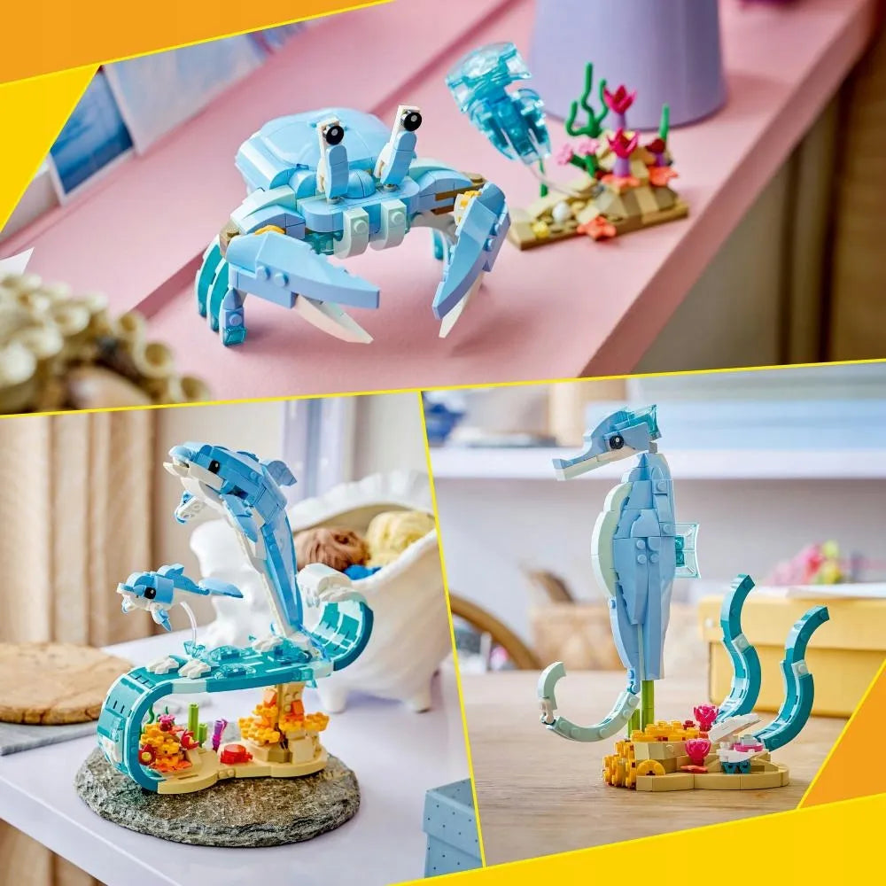LEGO CREATOR Jūros gyvūnai: gražus delfinas 3 viename 31385