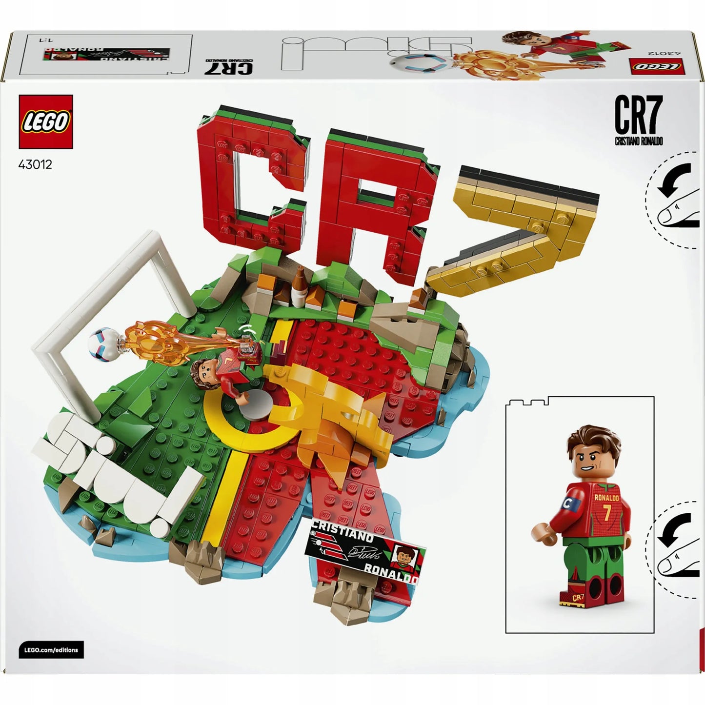 LEGO Editions Football 43012 Cristiano Ronaldo futbolo akimirkos