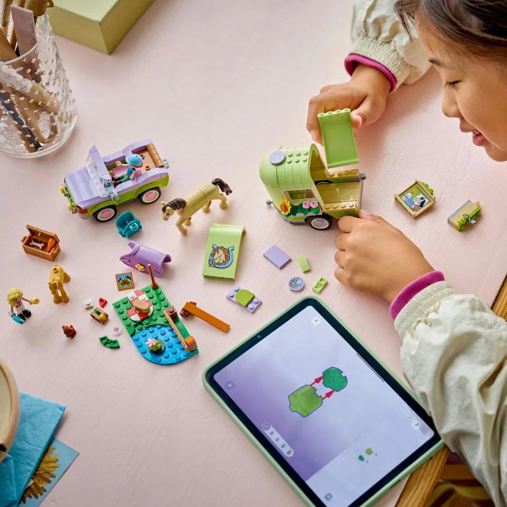 LEGO FRIENDS Arklių ir kumeliuko priekaba 42695