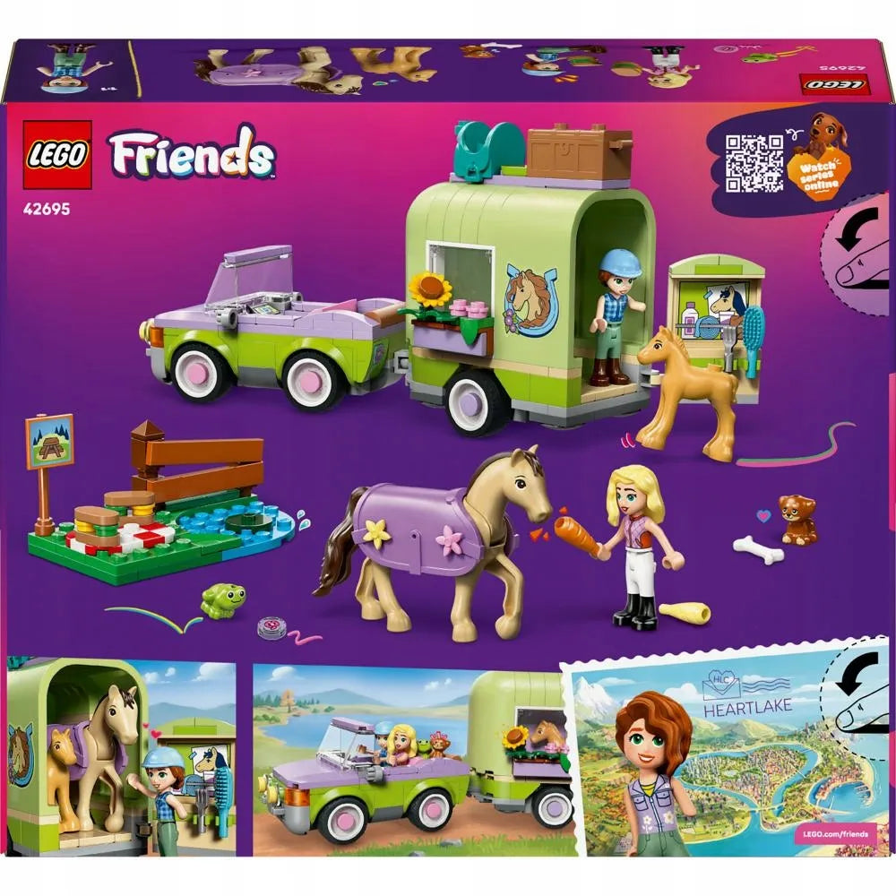 LEGO FRIENDS Arklių ir kumeliuko priekaba 42695
