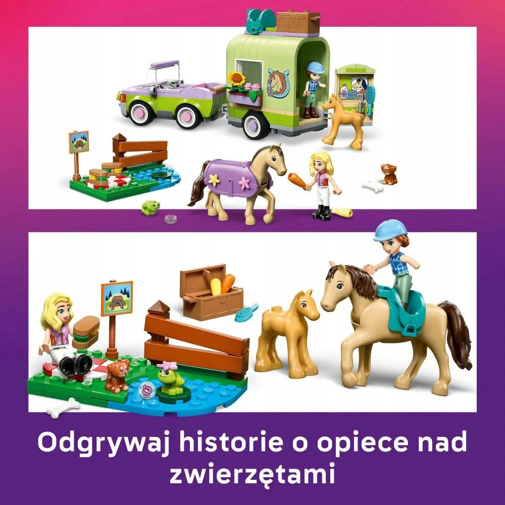 LEGO FRIENDS Arklių ir kumeliuko priekaba 42695