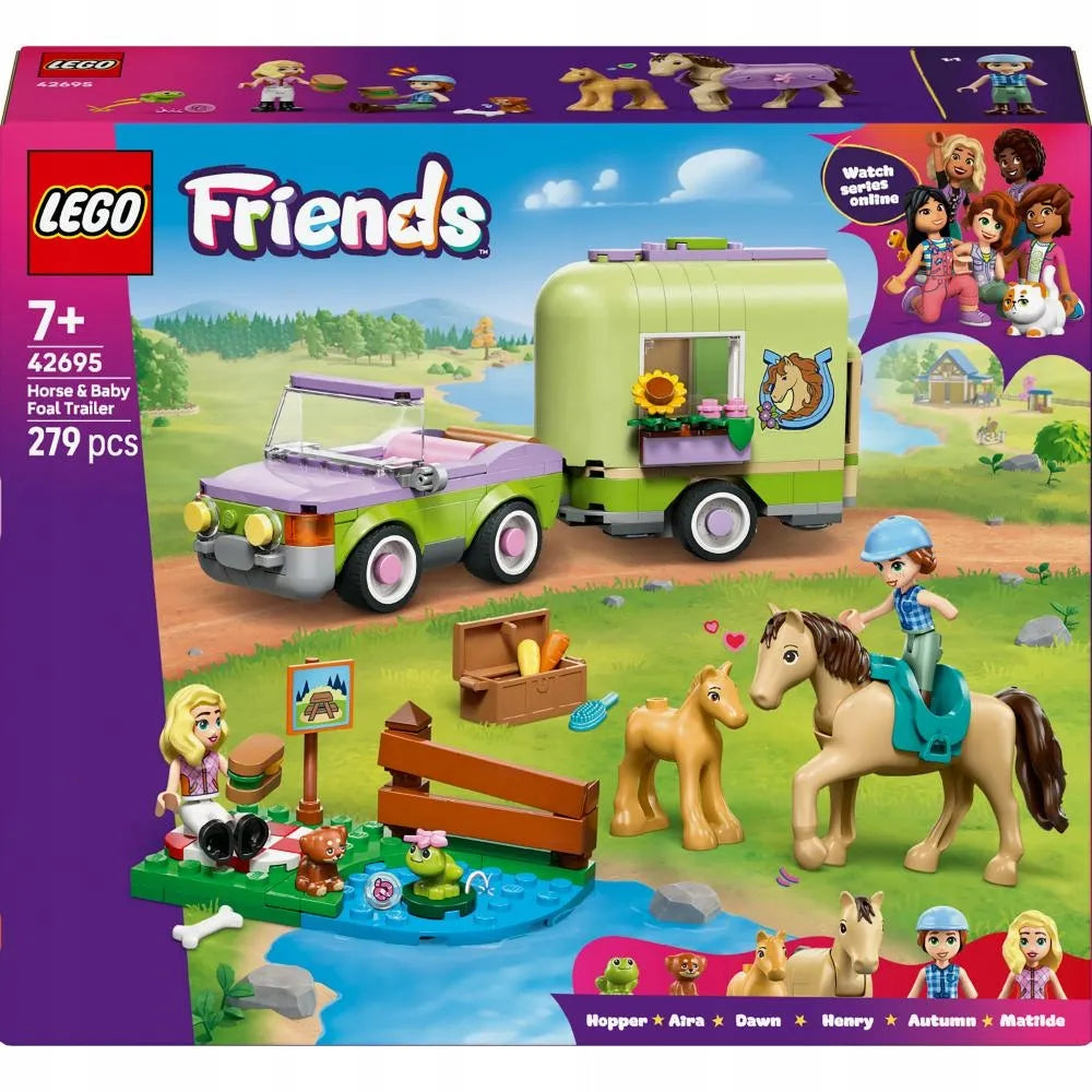 LEGO FRIENDS Arklių ir kumeliuko priekaba 42695
