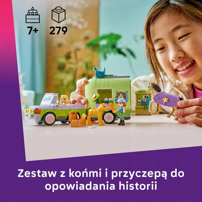 LEGO FRIENDS Arklių ir kumeliuko priekaba 42695