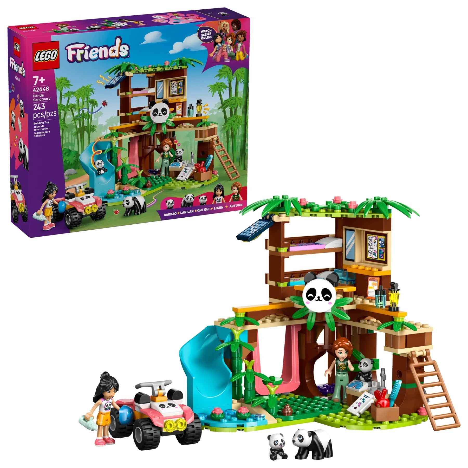 LEGO Friends Pandų gelbėjimo rezervatas 42648 – namelis medyje