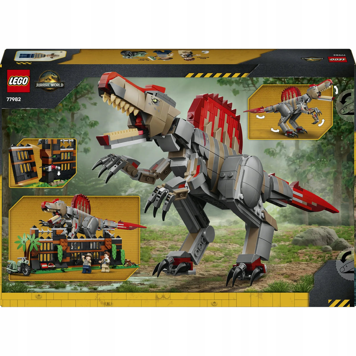 LEGO Jurassic World 77982 Spinozaurų pabėgimas – dinozauro konstruktorius