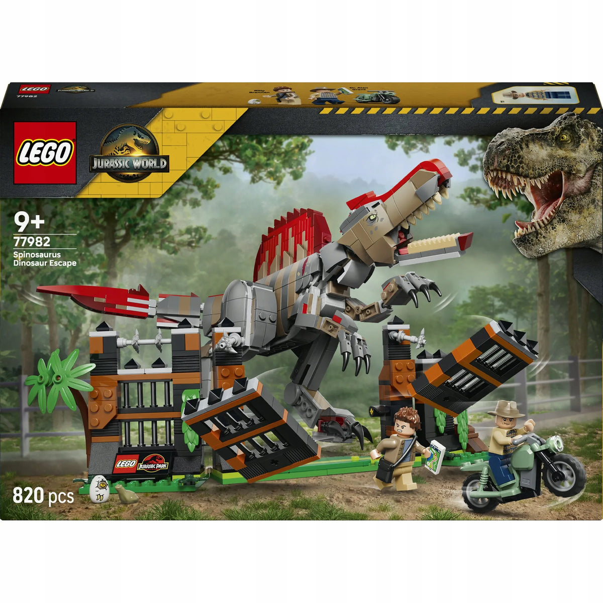 LEGO Jurassic World 77982 Spinozaurų pabėgimas – dinozauro konstruktorius