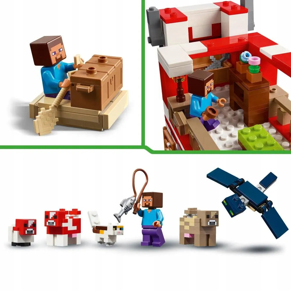 LEGO Minecraft 21270 Grybinių karvių namas