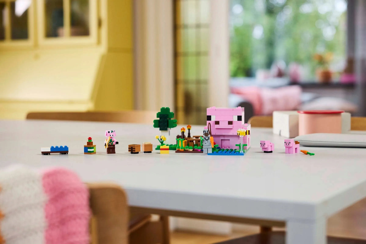 LEGO Minecraft Paršelio namas 21268 – kūrybinis rinkinys vaikams nuo 7 metų