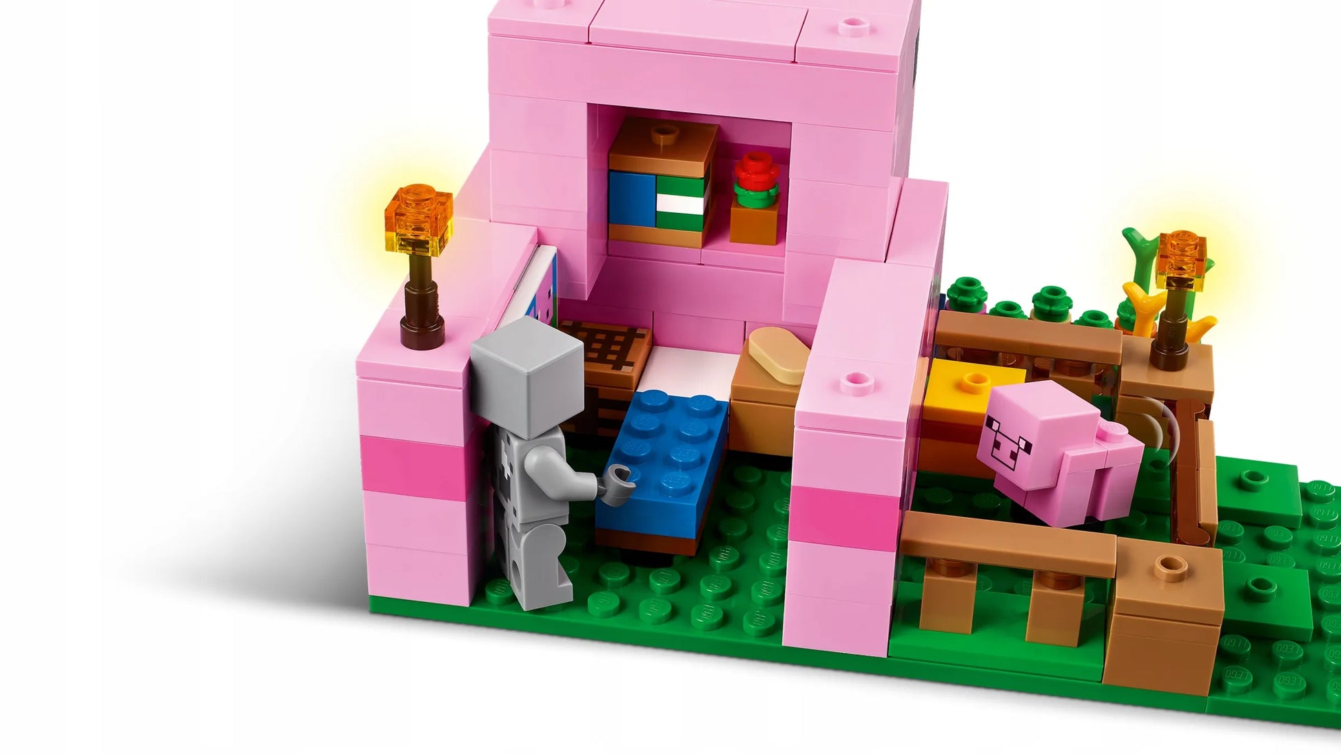 LEGO Minecraft Paršelio namas 21268 – kūrybinis rinkinys vaikams nuo 7 metų