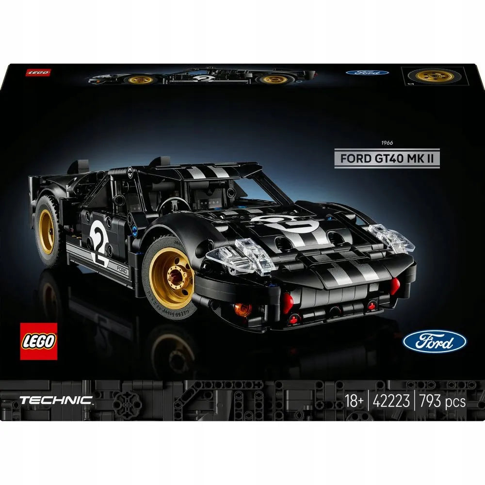 LEGO Technic 1966 Ford GT40 MKII lenktyninis automobilis 42223