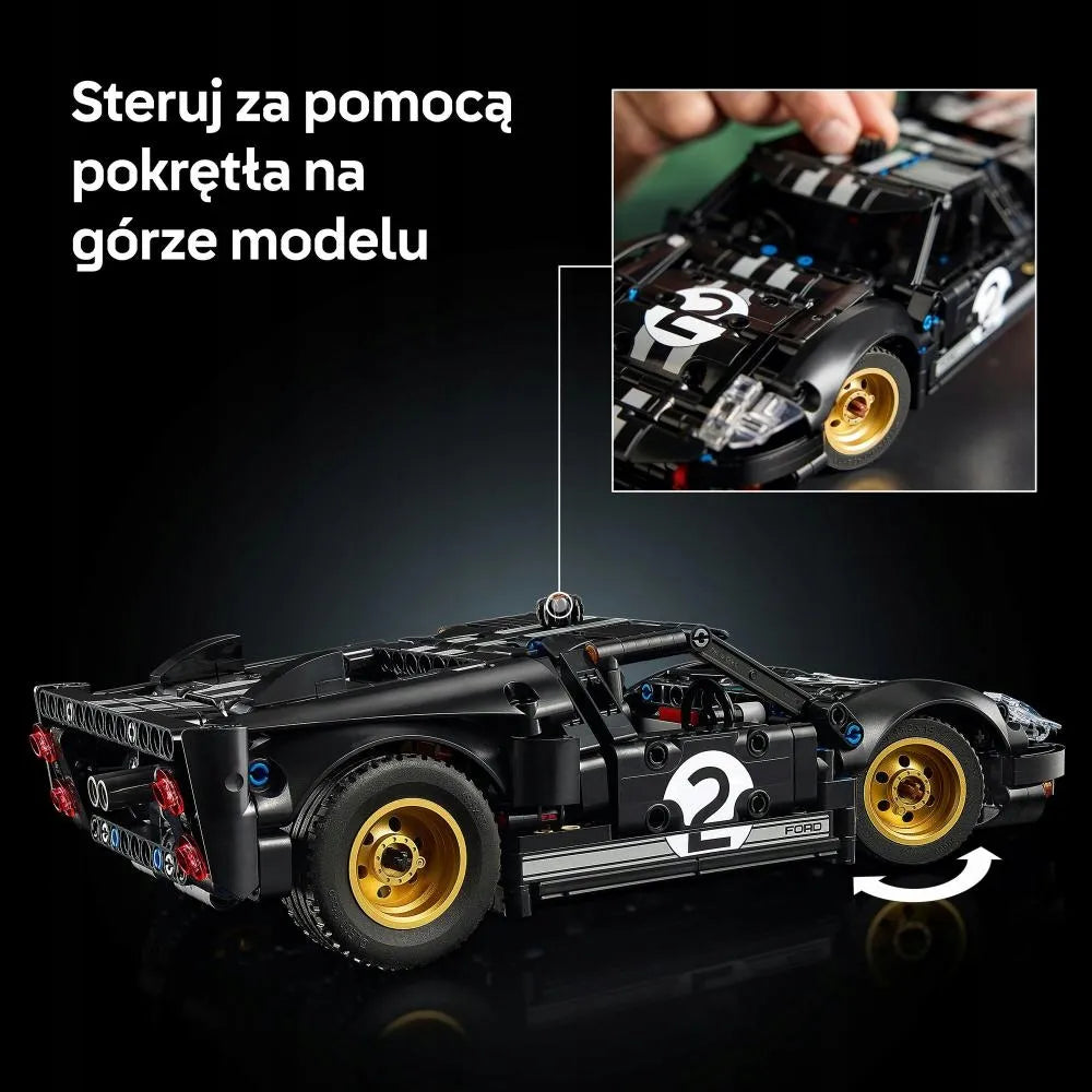 LEGO Technic 1966 Ford GT40 MKII lenktyninis automobilis 42223