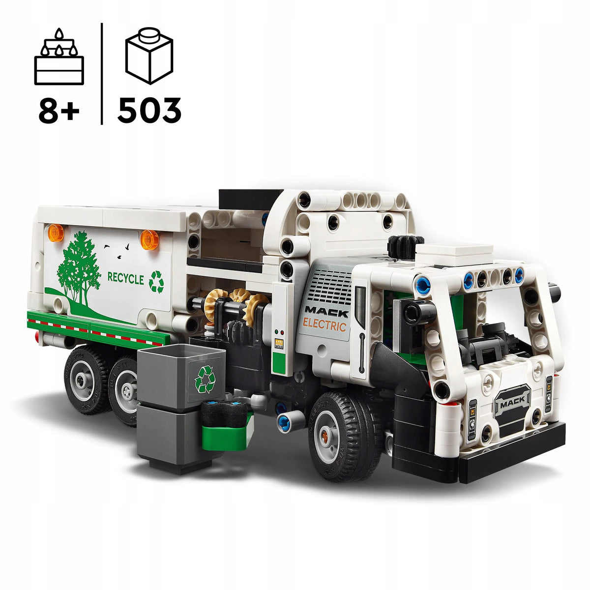 LEGO Technic 42167 Mack LR elektrinis šiukšliavežis