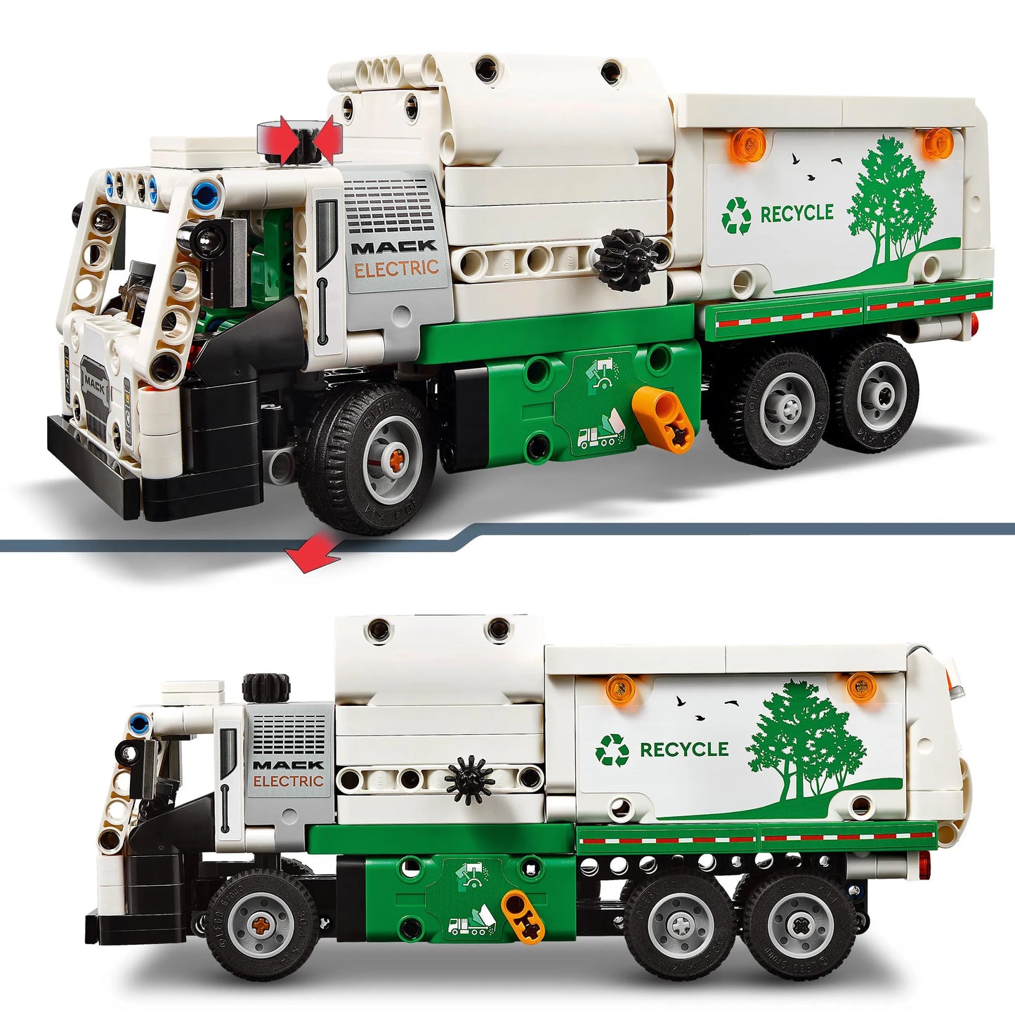 LEGO Technic 42167 Mack LR elektrinis šiukšliavežis