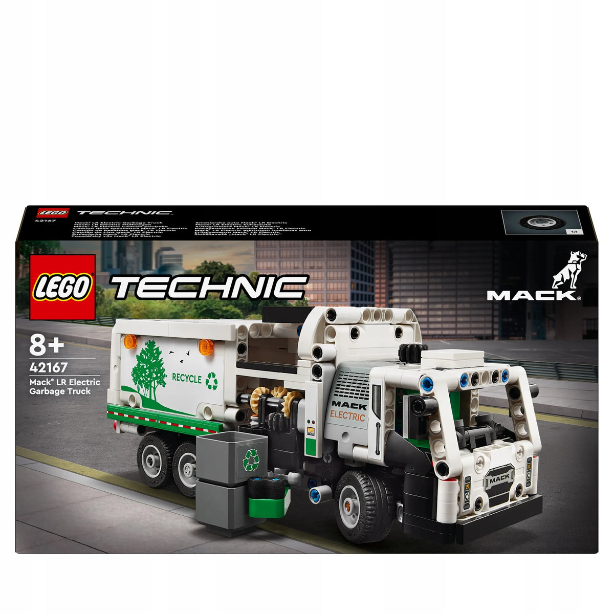 LEGO Technic 42167 Mack LR elektrinis šiukšliavežis