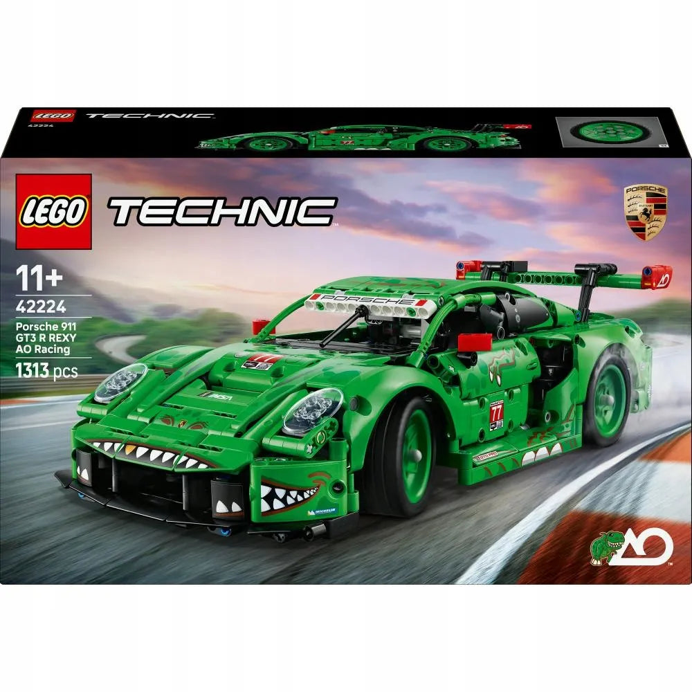 LEGO Technic 42224 „Porsche 911 GT3 R REXY AO Racing“ automobilis