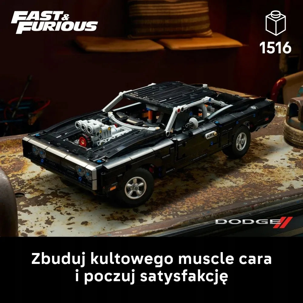 LEGO Technic 42231 automobilis Fast and Furious Dodge Charger R/T