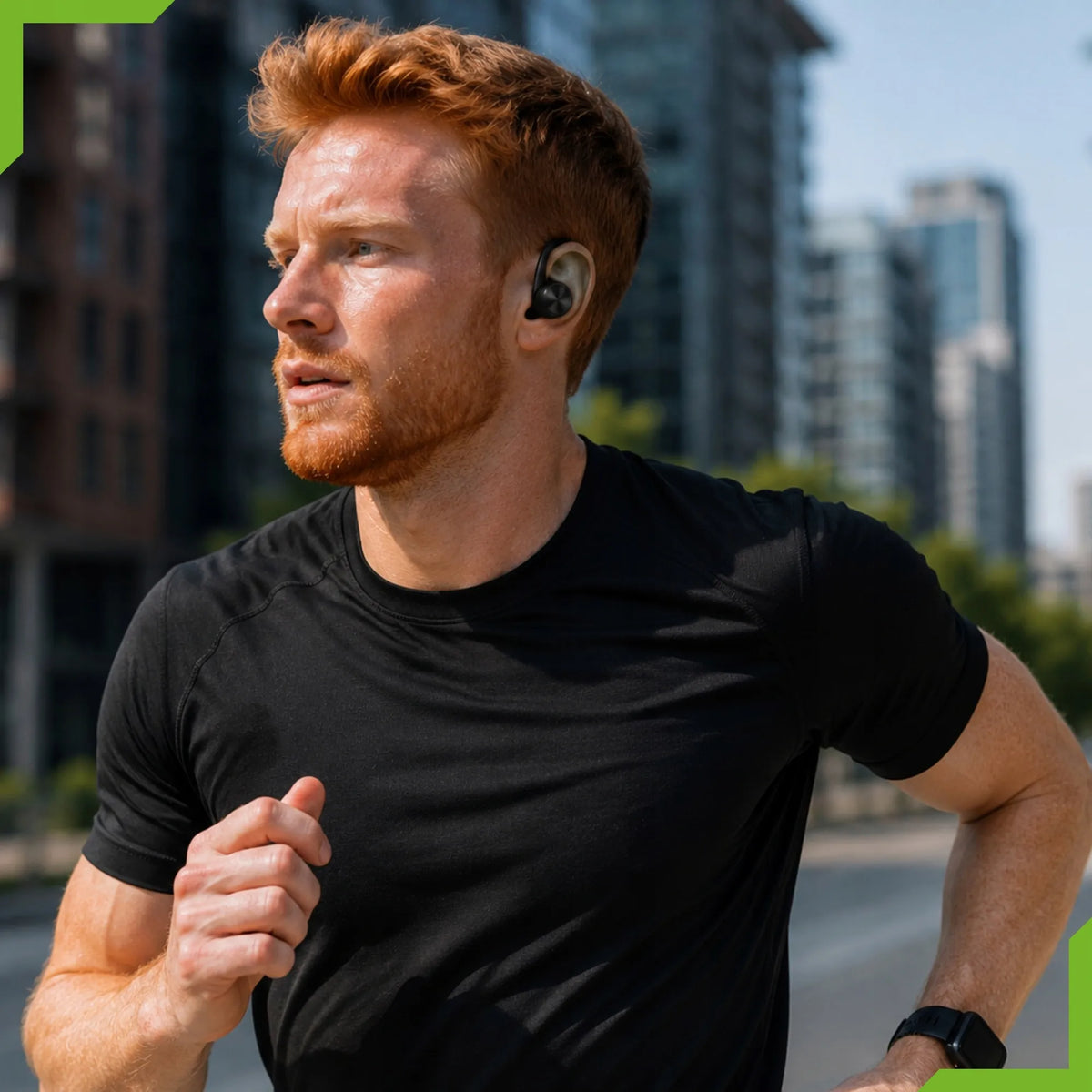 LEMON J92 sportinės belaidės „Bluetooth“ ausinės su įkrovimo dėklu
