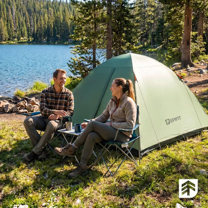 Lengva dvivietė vandeniui atspari kempingo palapinė su tentu 205x150x120 cm Epifit HORIZON 2.0