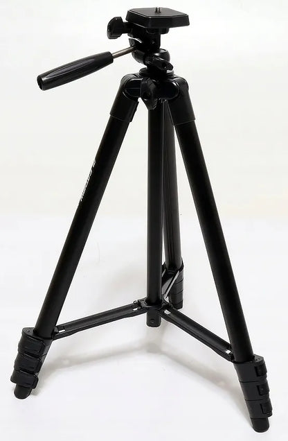 Lengvas aliumininis trikojis 39-135 cm 0,5 kg 3in1 + BT nuotolinio valdymo pultas, telefono laikiklis + krepšys