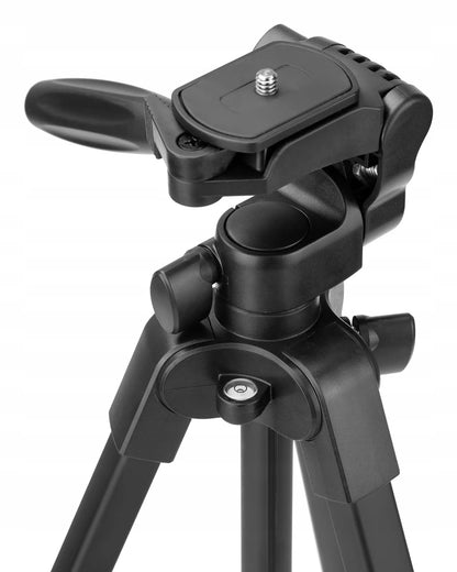 Lengvas fotografinis stovas Camrock CP-530 fotoaparatui ir vaizdo kamerai, nuo 44 iki 149 cm, su dėklu