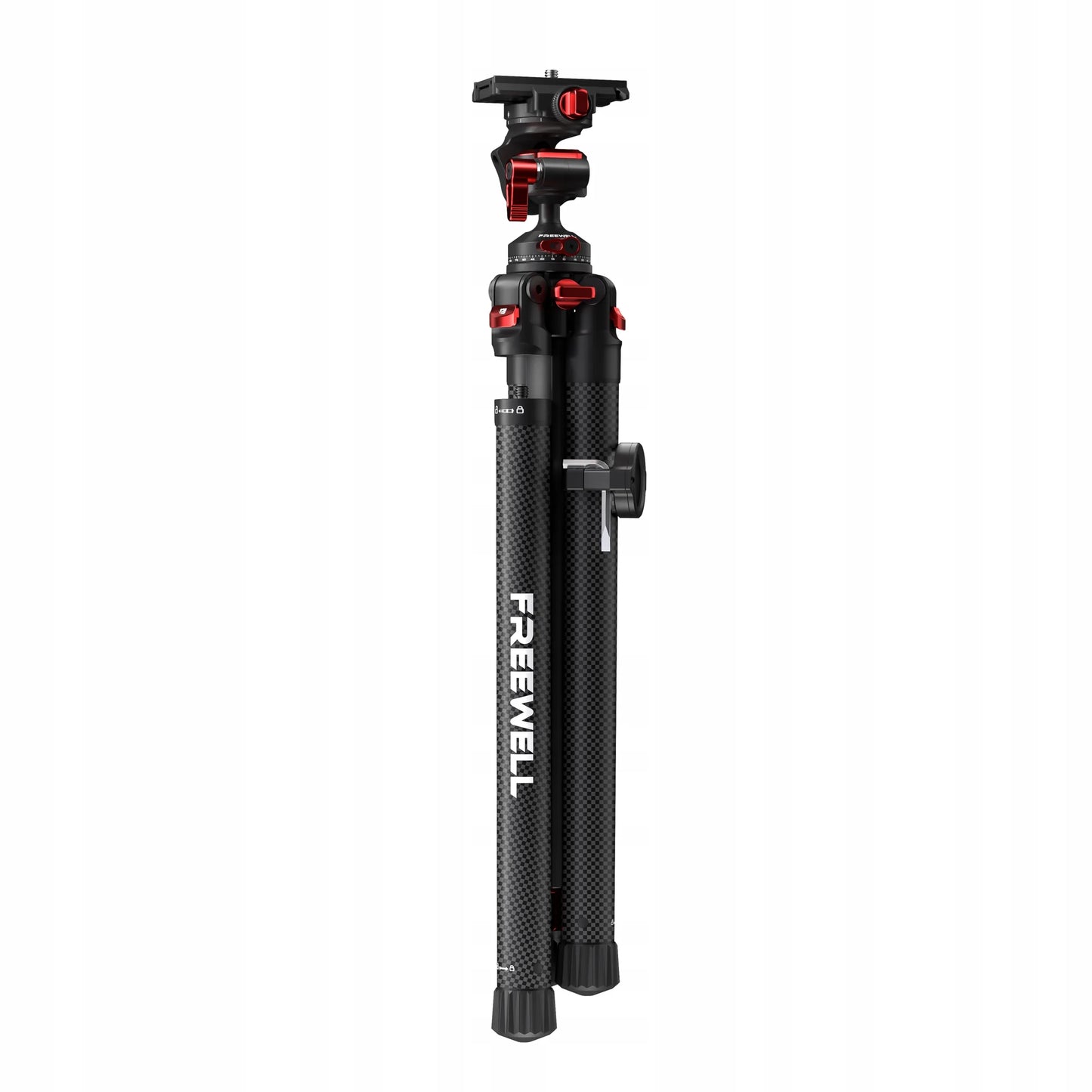 Lengvas patvarus anglies pluošto trikojis stovas fotoaparatui 0.9 kg Travel Tripod PREMIUM