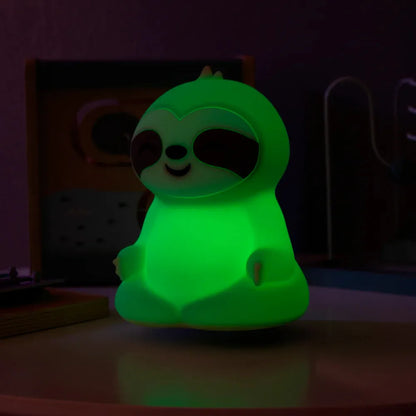 LENIUNIS naktinė lemputė vaikams LED RGB silikoninė, įkraunama per USB su nuotolinio valdymo pulteliu