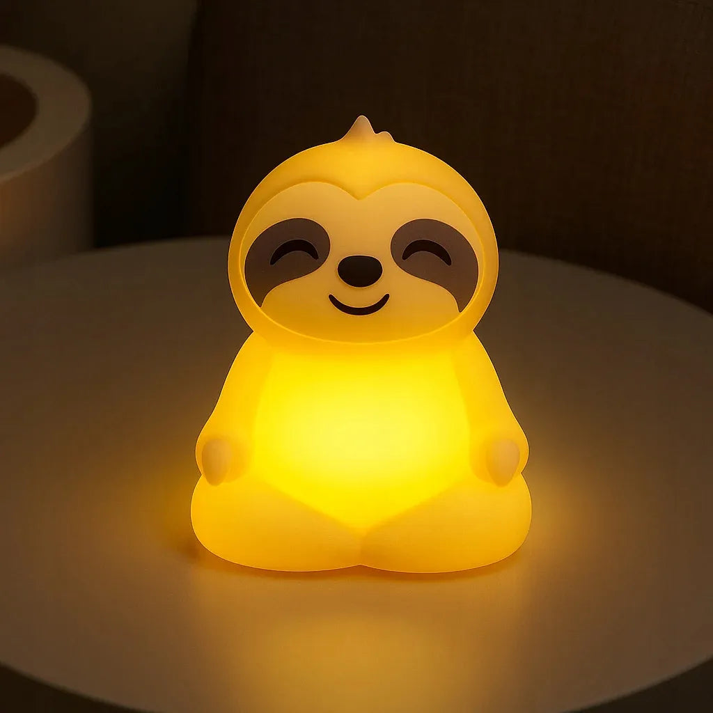 LENIUNIS naktinė lemputė vaikams LED RGB silikoninė, įkraunama per USB su nuotolinio valdymo pulteliu