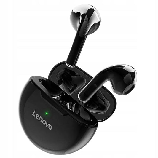 LENOVO belaidės jutiklinės ausinės, juodos
