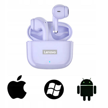 „Lenovo LP40 PRO“ violetinės belaidės ausinės, IPX5, „Bluetooth 5.1“