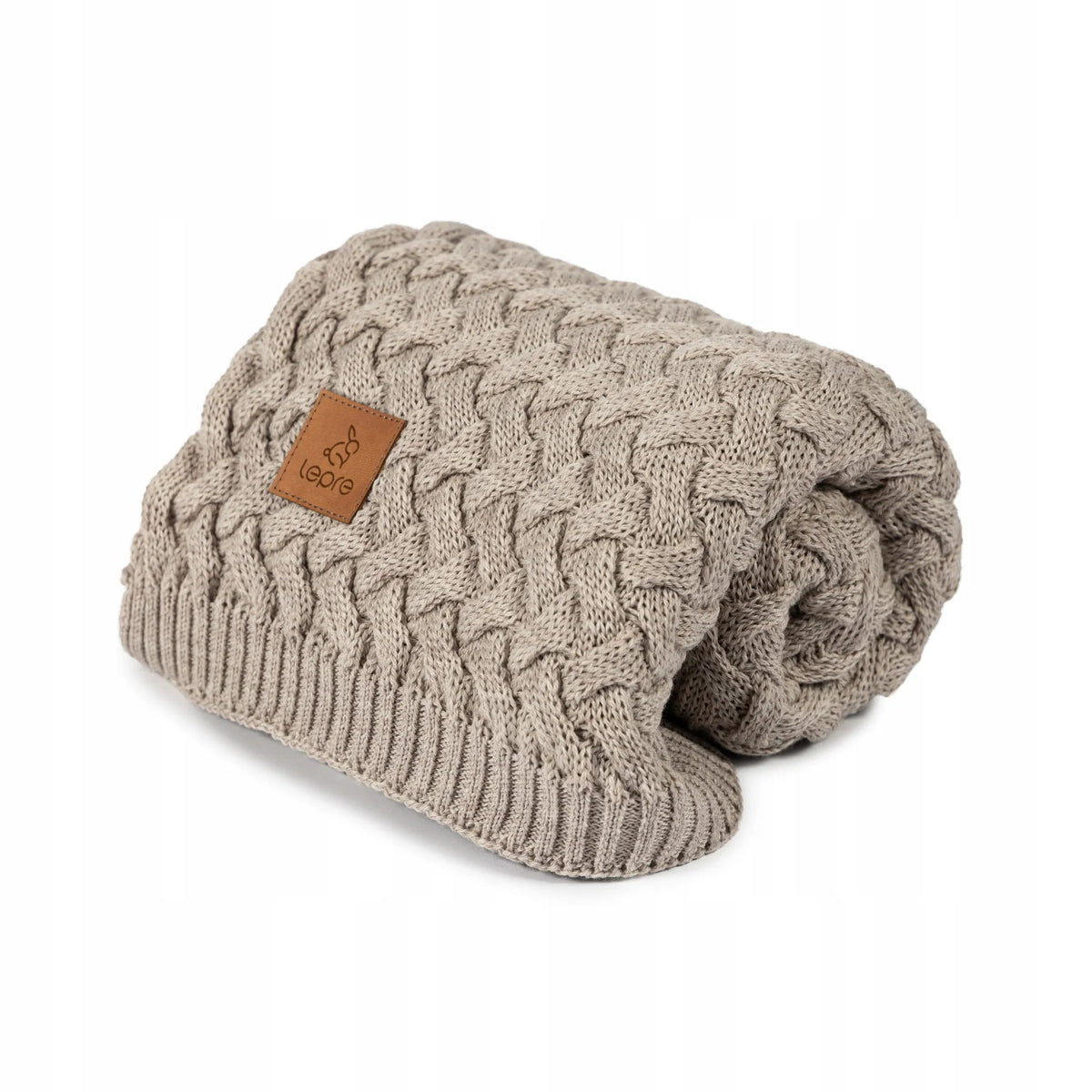 „Lepre“ 100 % merino vilnos pledas, žieminis, šiltas ir storas, smėlinis