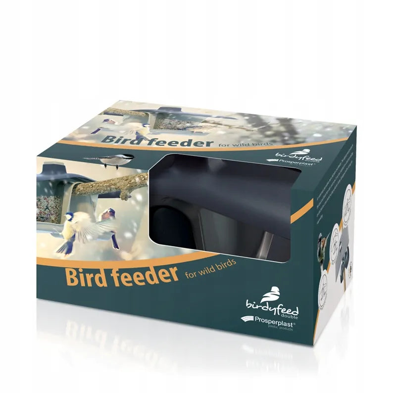 Lesykla paukščiams Birdyfeed Double antracito spalvos