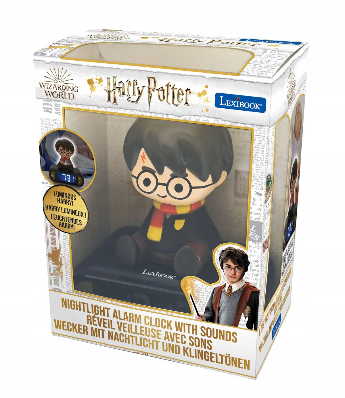 „Lexibook“ žadintuvas su naktine lempute ir „Harry Potter“ garsais