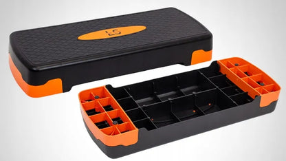 Line Sport 3 pakopų reguliuojamas mankštos steperis, 3,2 kg, oranžinis