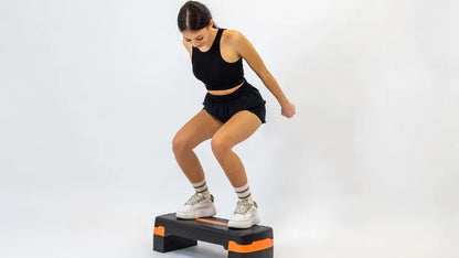 Line Sport 3 pakopų reguliuojamas mankštos steperis, 3,2 kg, oranžinis